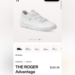 OnCloud - The ROGER advantage - Women’s size 9 - all white